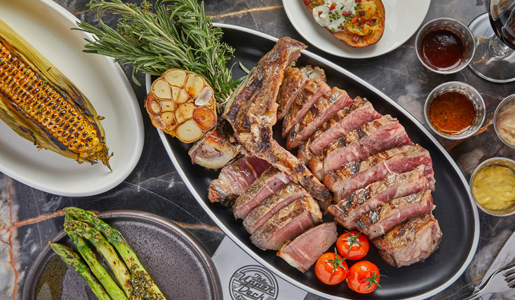 Grilled Dry Aged Porterhouse side dishes